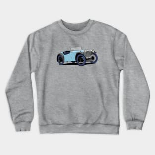 Austin Seven Car in Sky Blue Crewneck Sweatshirt